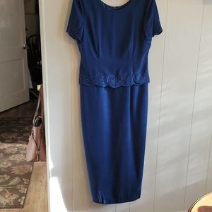 Plaza South petite's long blue gown14